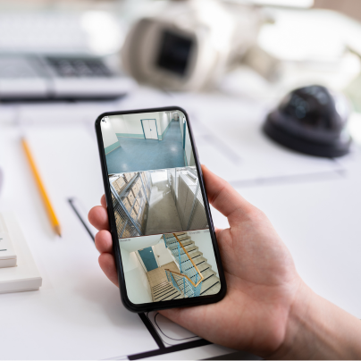 Bakersfield security camera feed on cell phone